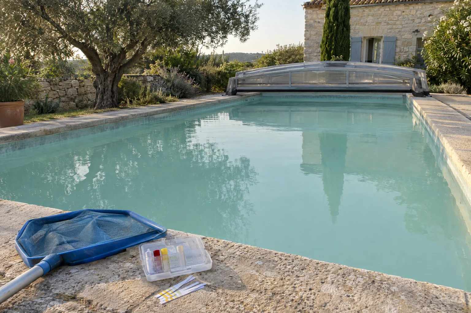 Eau trouble piscine : causes, bonnes valeurs et gestes pour la rattraper