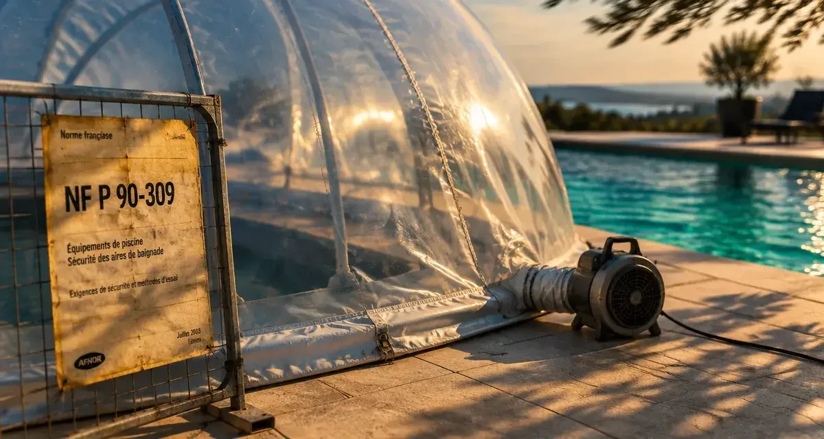 Abri de piscine gonflable : confort thermique et sécurité, ce qu’il faut vérifier
